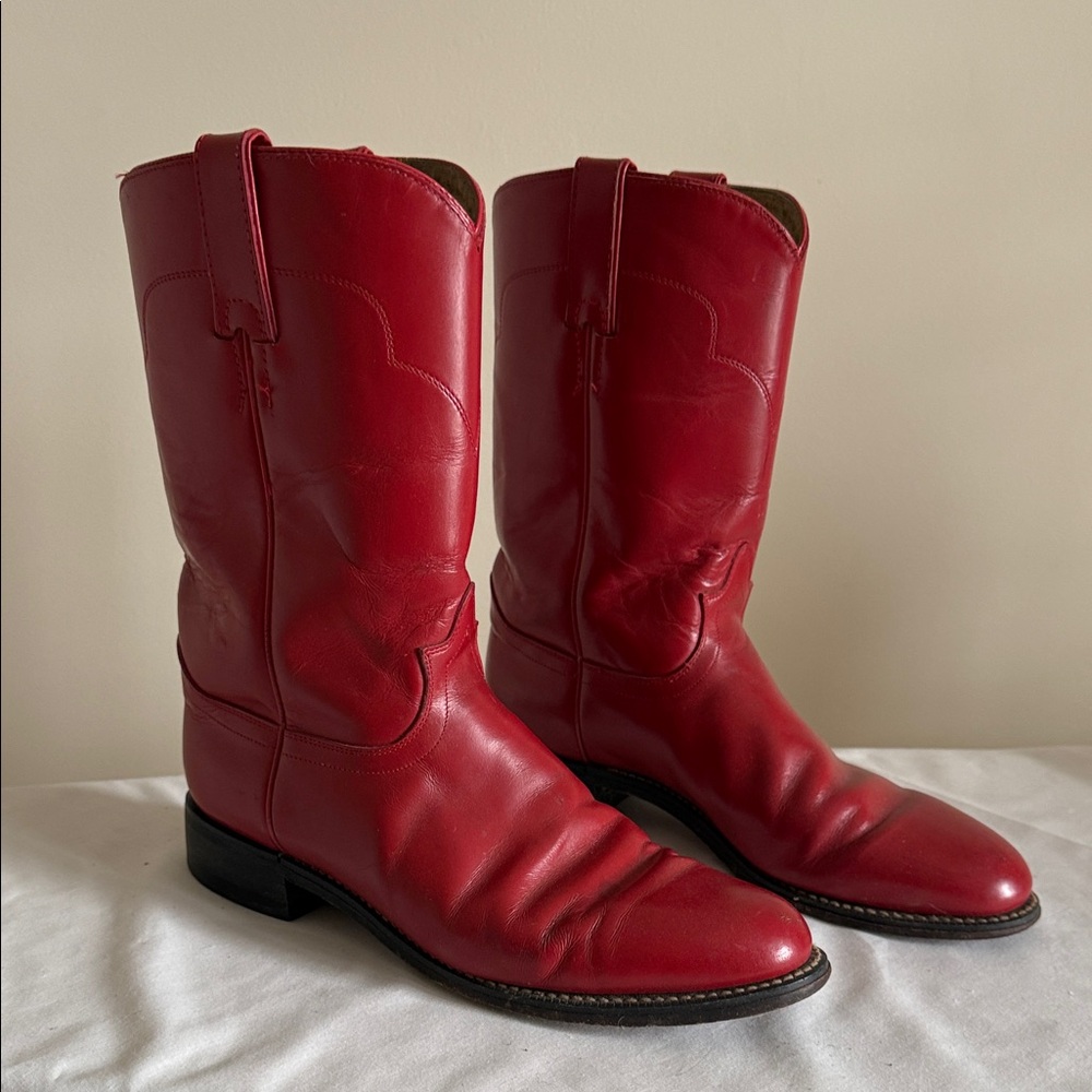 Tony Lama Women’s Vibrant Red Western Boots